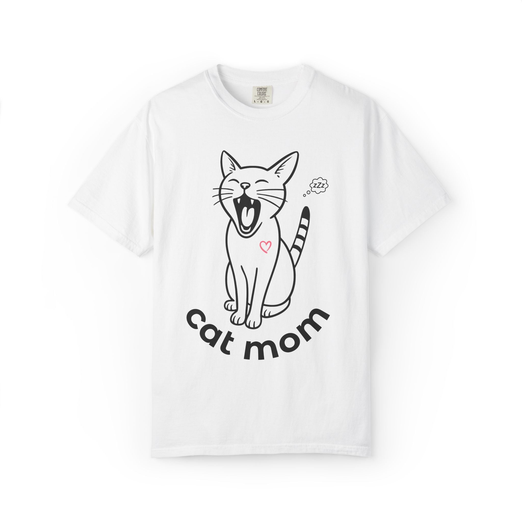 Cute Cat Mom Half Sleeve T-Shirt