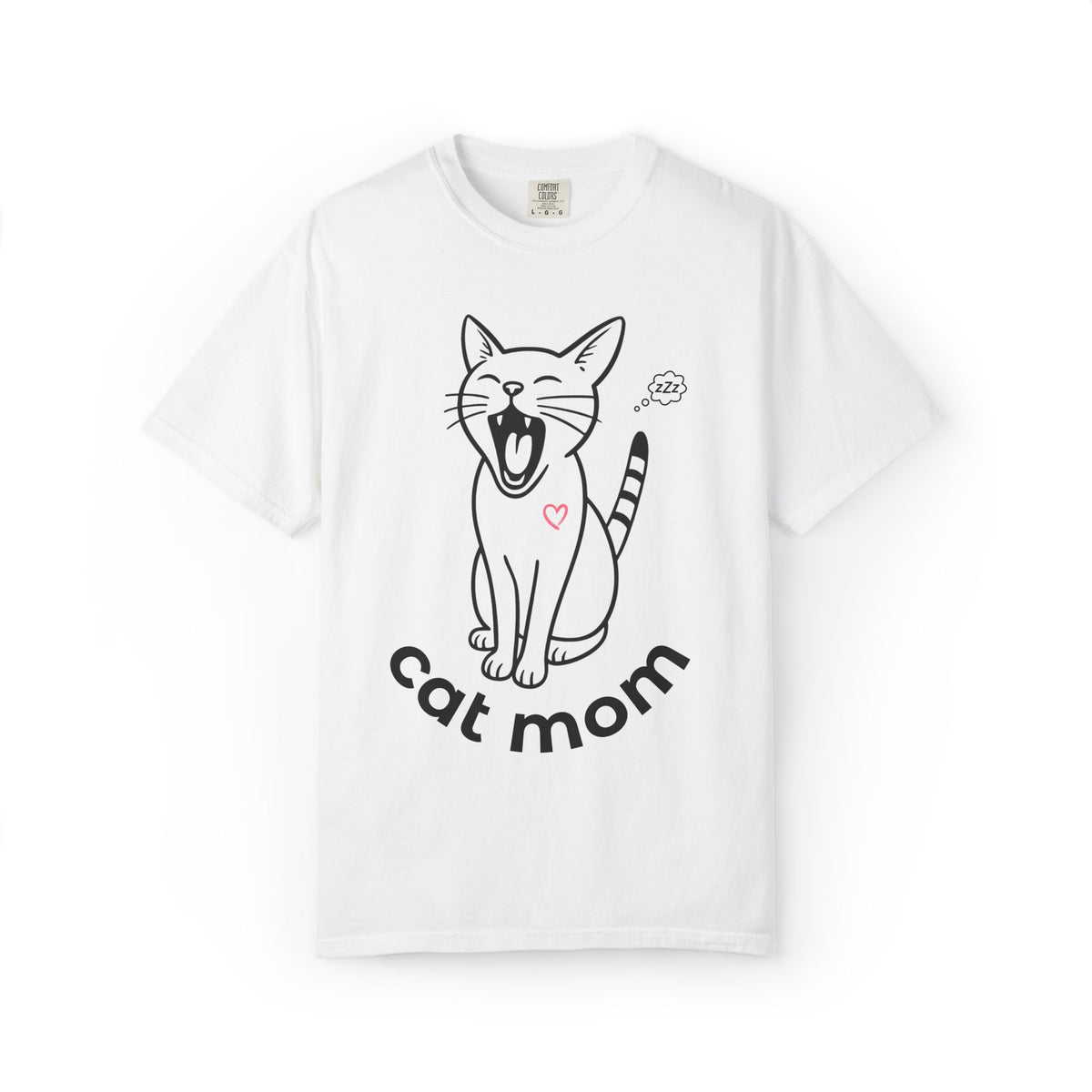 Cute Cat Mom Half Sleeve T-Shirt