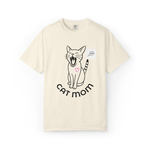 Cute Cat Mom Half Sleeve T-Shirt